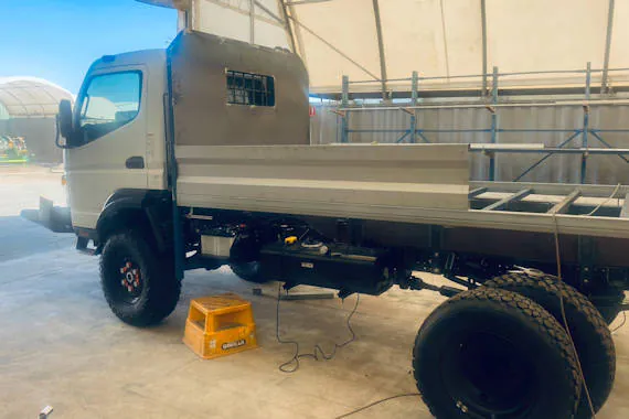 Custom fabrication truck payload area